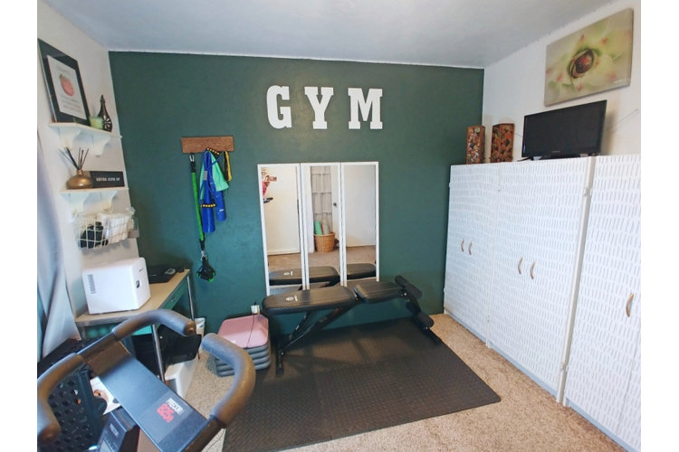 Home gym ideas online bedroom